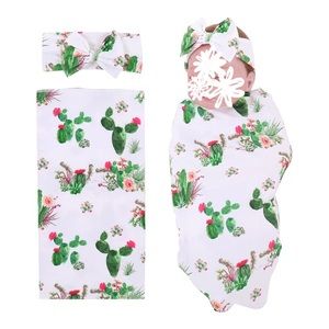 Welcoming Swaddle set for hospital, cactus